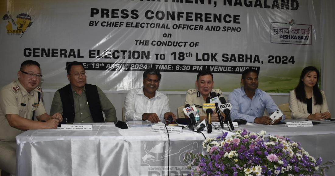 CEO NAGALAND AND OFFICIALS BRIEF MEDIA AFTER CONDUCT OF POLLS