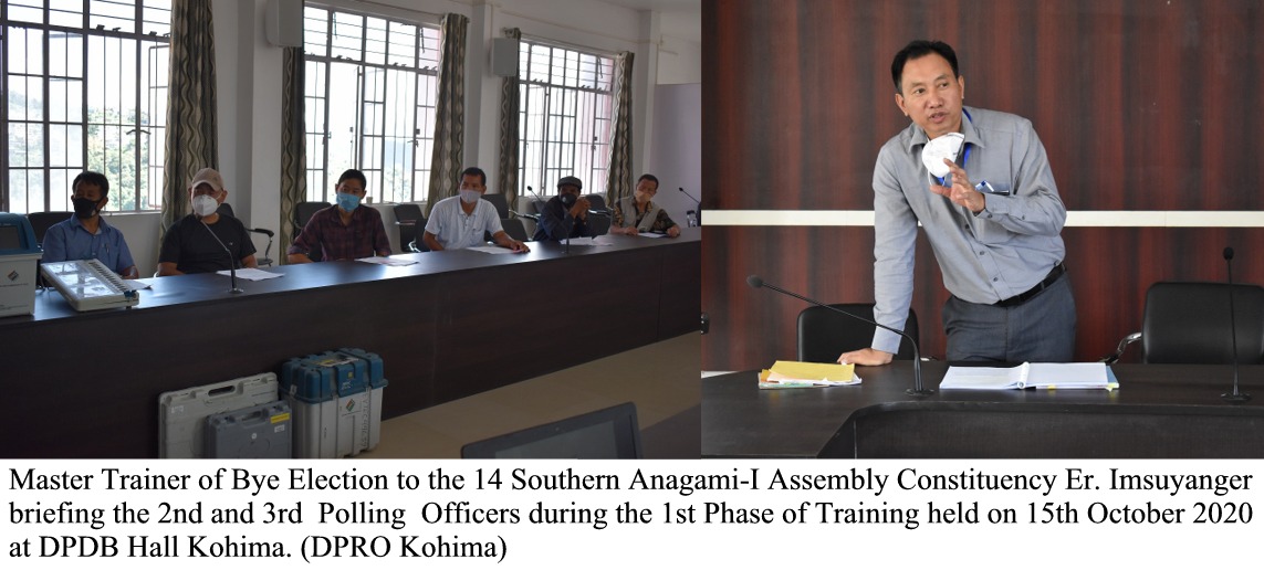 1ST PHASE OF TRAINING FOR 2ND AND 3RD POLLING OFFICERS AT KOHIMA