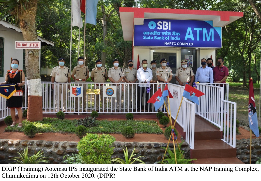 DIGP (TRAINING) INAUGURATED SBI ATM AT CHUMUKEDIMA