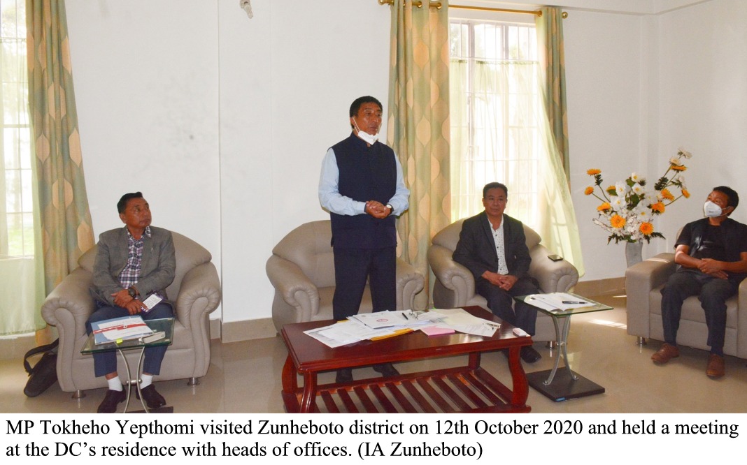 TOKHEHO YEPTHOMI MET HEAD OF OFFICES AT ZUNHEBOTO