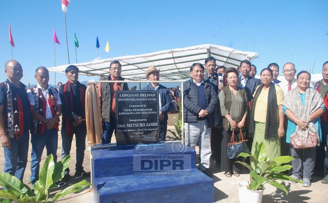 Helipad inaugurated at Longjang village Mokokchung