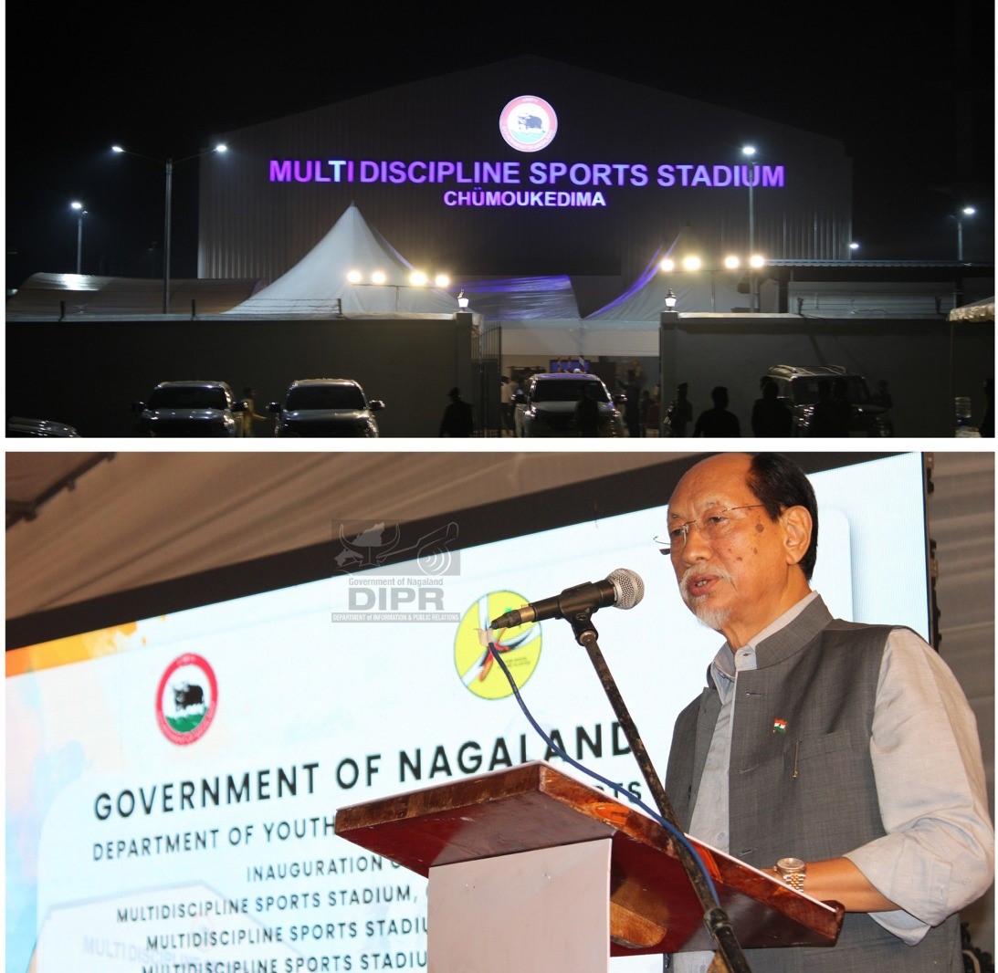 CHIEF MINISTER RIO INAUGURATES MULTI-DISCIPLINE SPORTS STADIUMS