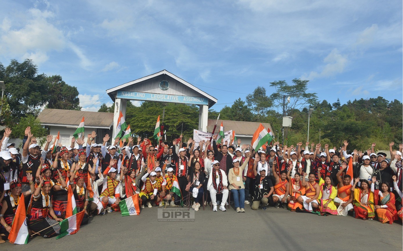 DEPUTY CHIEF MINISTER FLAGS OFF JAN JATIYA GAURAV DIVAS 2023 TRIBAL MARCH