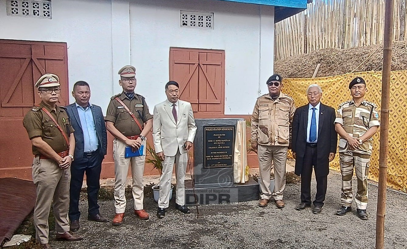 MLA & Chairman DPDB Kiphire, C Kipili Sangtam inaugurated the Police Station at Seyochung Town under Kiphire District 