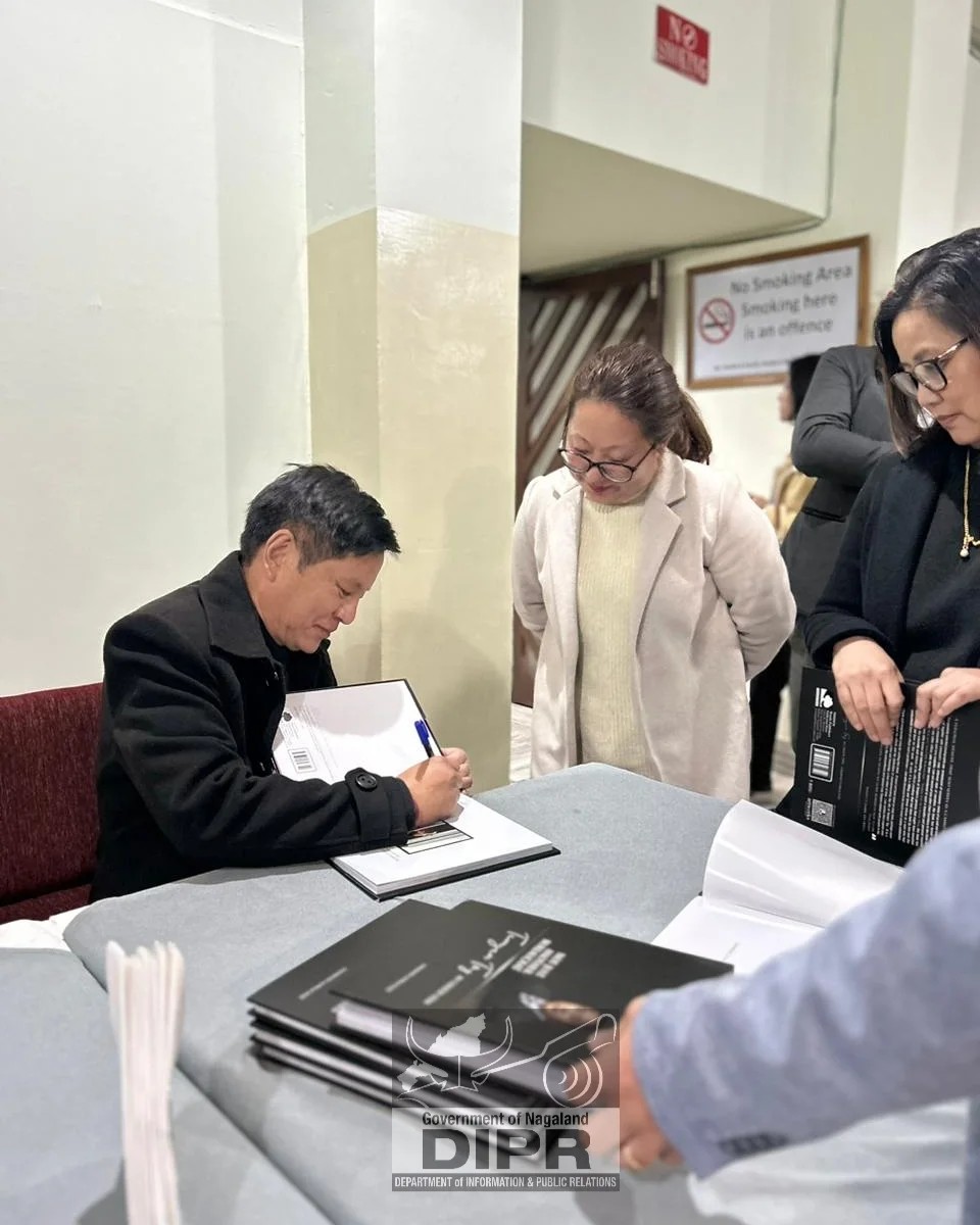 Glimpses of the book launch "Not Just Another Bureaucrat” Temjen Toy As I Knew Him, written by Limawati Longchar, former Director IPR