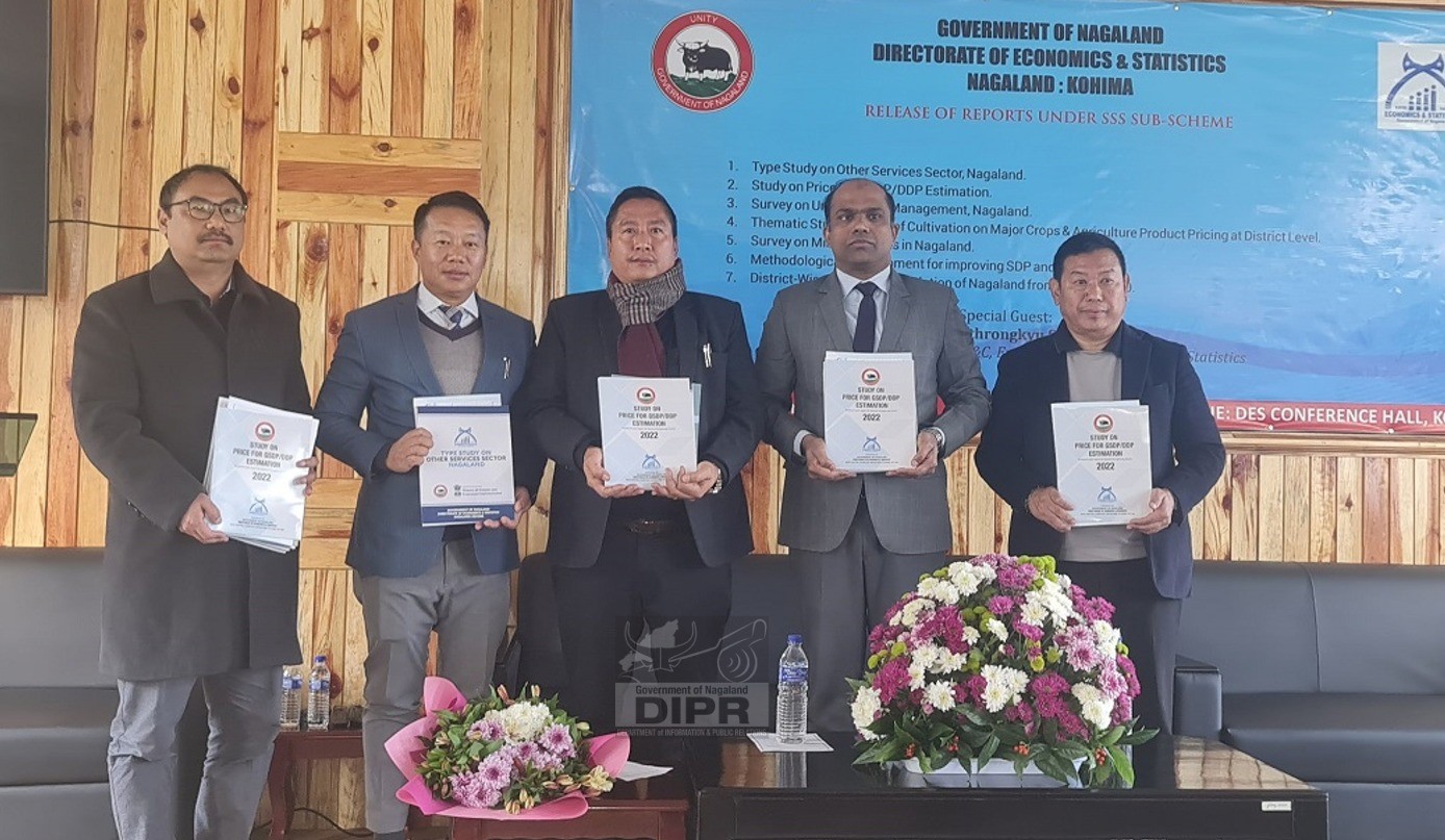 NAGALAND DEPARTMENT OF ECONOMICS & STATISTICS RELEASES SEVEN REPORTS UNDER SSS SUB-SCHEME