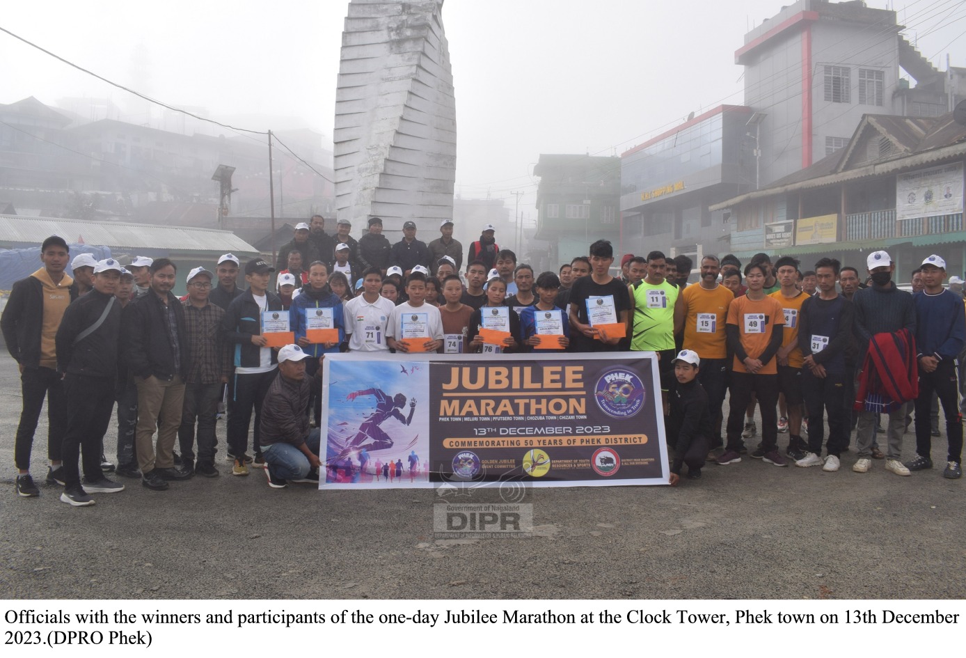 JUBILEE MARATHON MARKS 50 YEARS OF PHEK DISTRICT WITH ENTHUSIASTIC PARTICIPATION