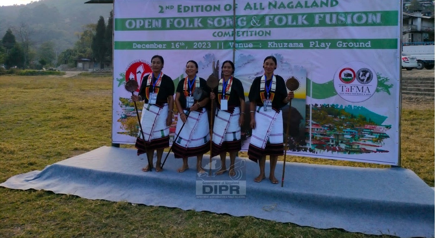 2nd EDITION OF ALL NAGALAND OPEN FOLK SONG AND FOLK FUSION COMPETITION HELD AT KHUZAMA