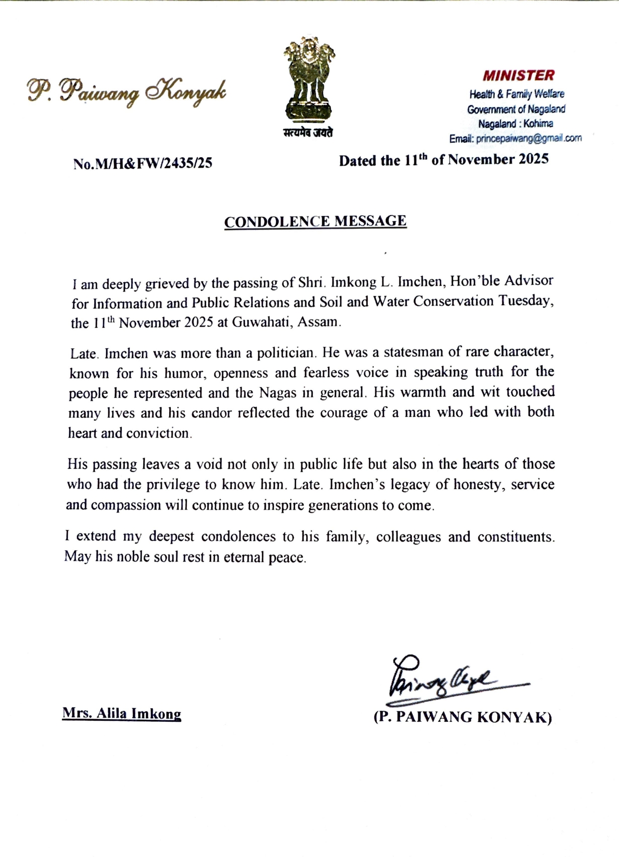 CONDOLENCES-MESSAGES-FOR-LT-IMKONG-L-IMCHEN-MINISTER-HEALTH-&-FAMILY-WELFARE-PAIWANG-KONYAK