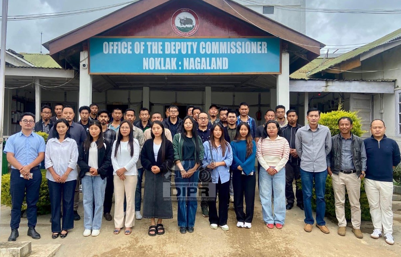 DC Noklak, P. Mono Khiamniungan along with other officials on the last day of Training for Pre test House listing and Housing Census held at DC’s Conference Hall, Noklak