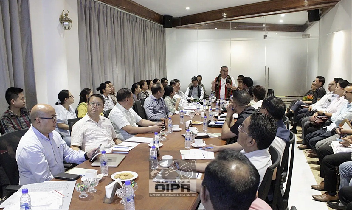 BRIEFING WITH INTER-MINISTERIAL CENTRAL TEAM HELD AT CHUMOUKEDIMA