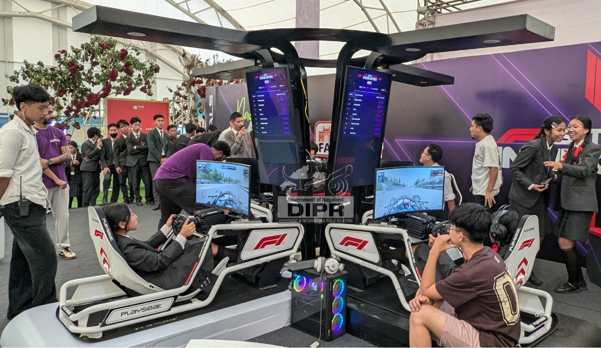 F1 SIM RACING INDIA OPEN TIME TRIALS DRAW CROWDS AT TXG EXPO NAGALAND 2026