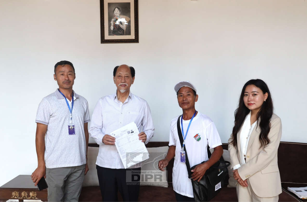 CM DR. NEIPHIU RIO RECEIVES ENUMERATION FORM AS PART OF SIR EXERCISE
