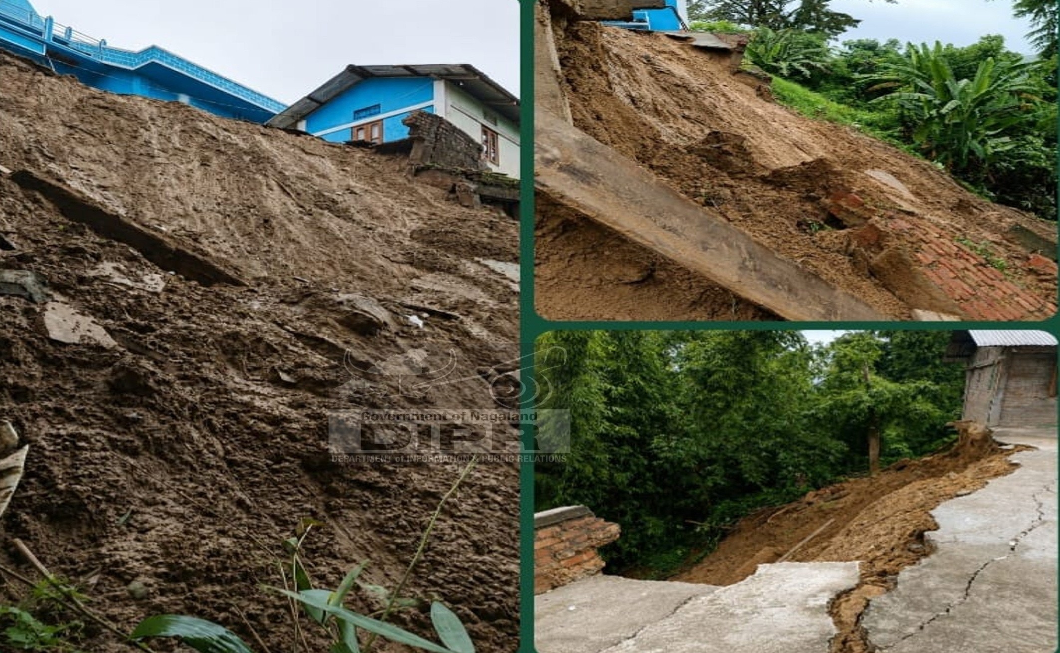 LANDSLIDES HITS OLD TSSORI VILLAGE UNDER BHANDARI SUB-DIVISION, WOKHA