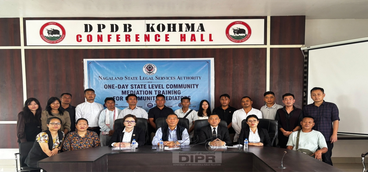 ONE-DAY STATE-LEVEL COMMUNITY MEDIATION TRAINING FOR COMMUNITY MEDIATORS HELD AT KOHIMA