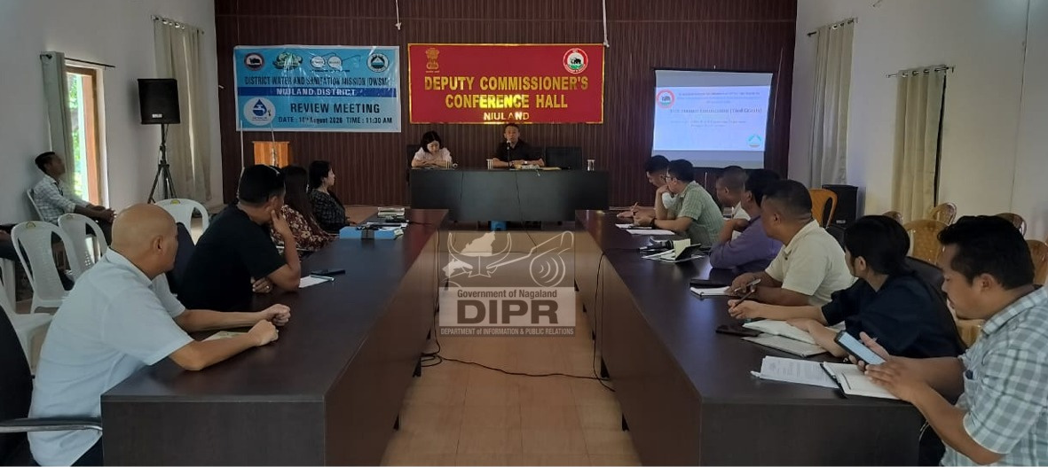 REVIEW MEETING ON THE 16th FINANCE COMMISSION TIED GRANTS HELD AT NIULAND