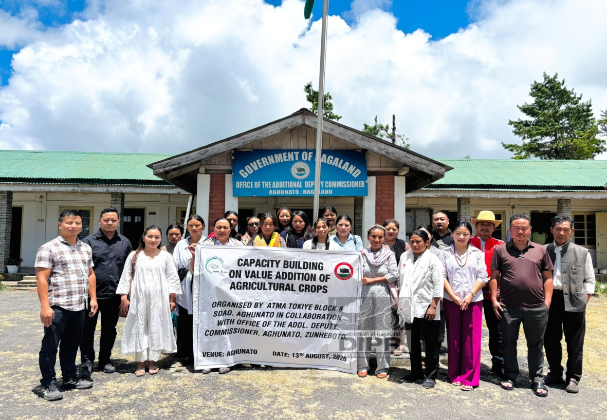 CAPACITY BUILDING ON VALUE ADDITION OF AGRICULTURAL CROPS HELD AT AGHUNATO