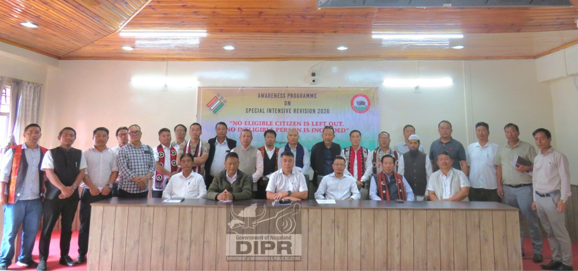 SIR AWARENESS MEETING HELD WITH TRIBAL AND COMMUNITY LEADERS IN KOHIMA