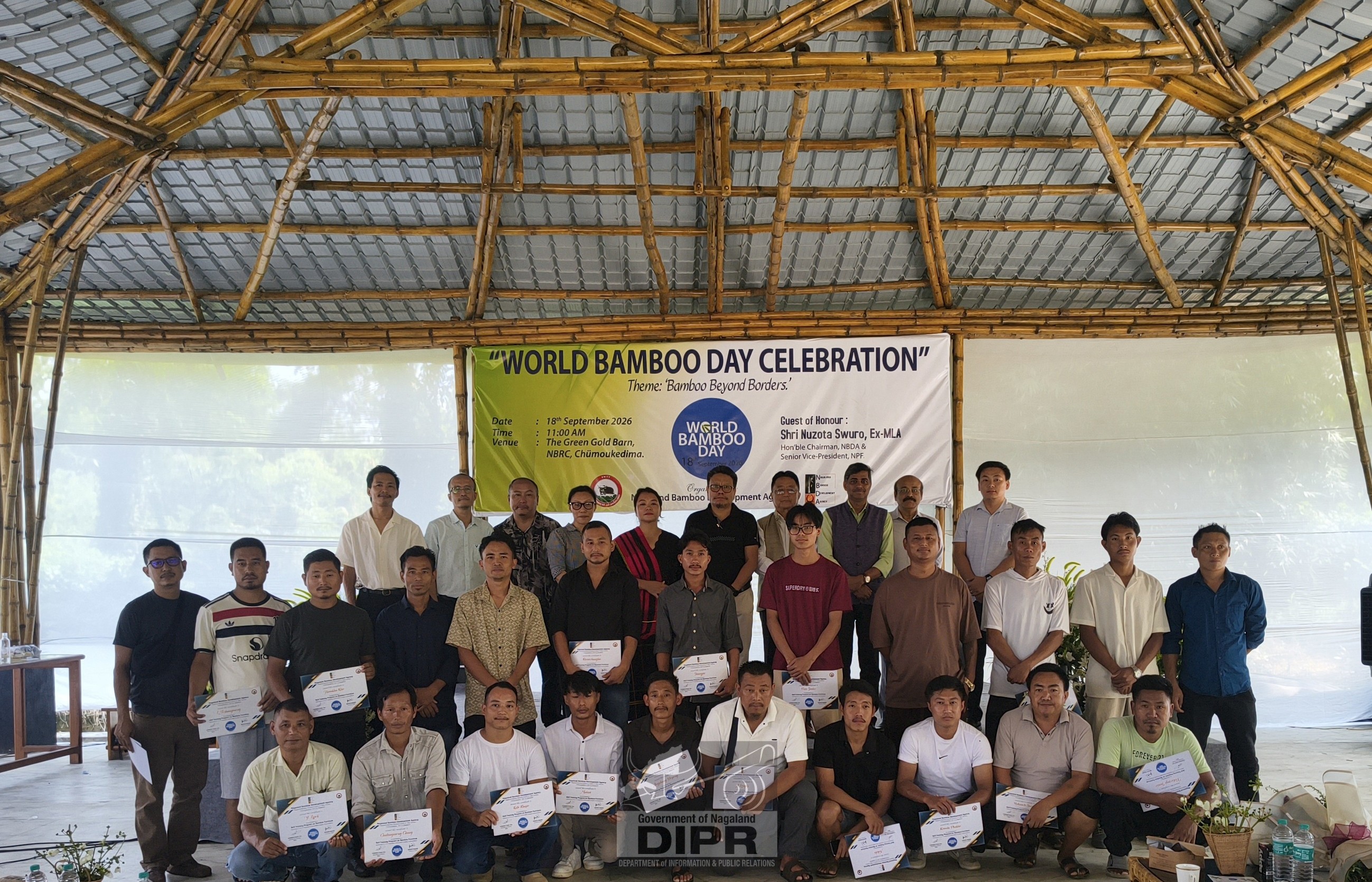 NAGALAND OBSERVES WORLD BAMBOO DAY 2026; 'THE GREEN GOLD BARN' INAUGURATED
