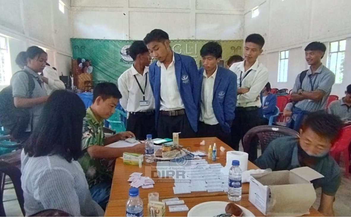 BLOOD GROUPING PROGRAMME & HIV/AIDS AWARENESS PROGRAMME HELD IN LONGLENG