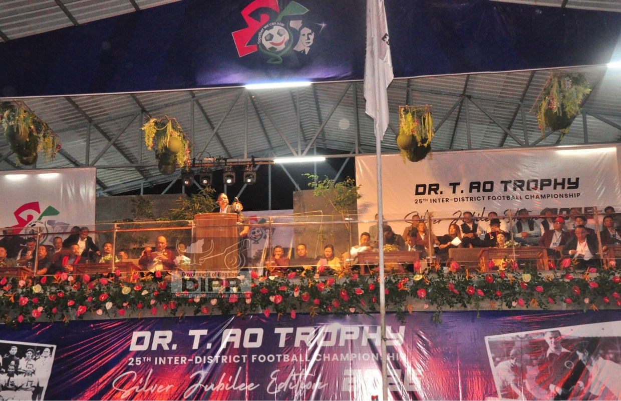 25TH SILVER JUBILEE EDITION OF DR. T AO INTER-DISTRICT FOOTBALL TROPHY KICKED OFF AT UNGMA, MOKOKCHUNG