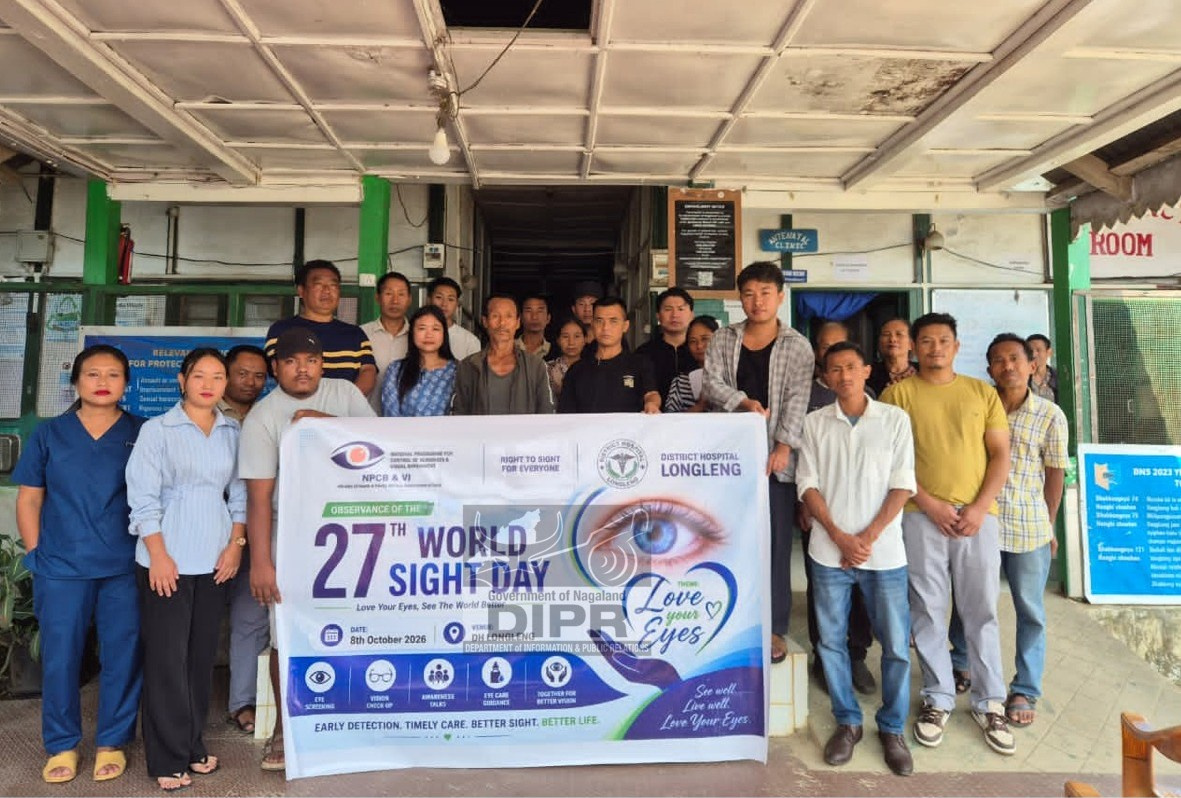 DISTRICT HOSPITAL LONGLENG AND PHC TAMLU OBSERVED 27TH EYE SIGHT DAY