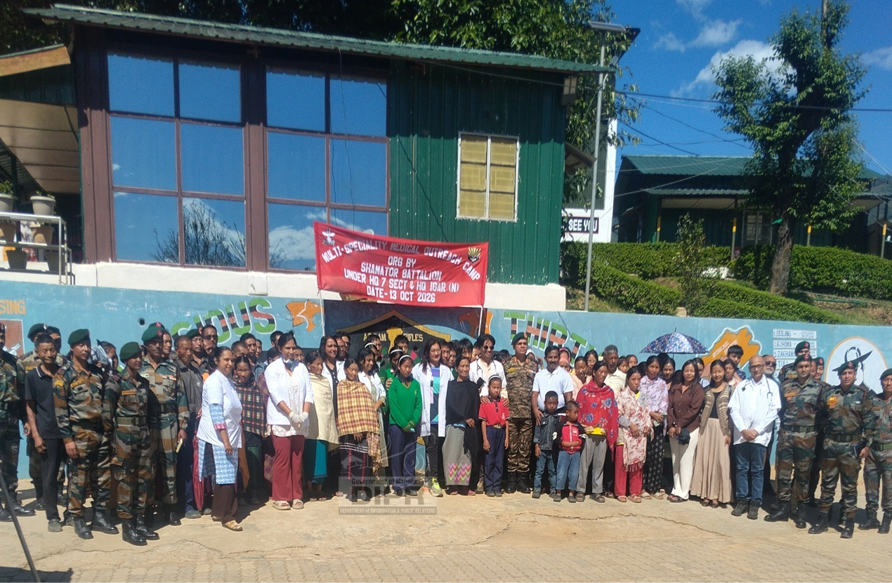 Free Medical Camp conducted by 32th Assam Rifles under 7 sector IGAR (North) at Noklak