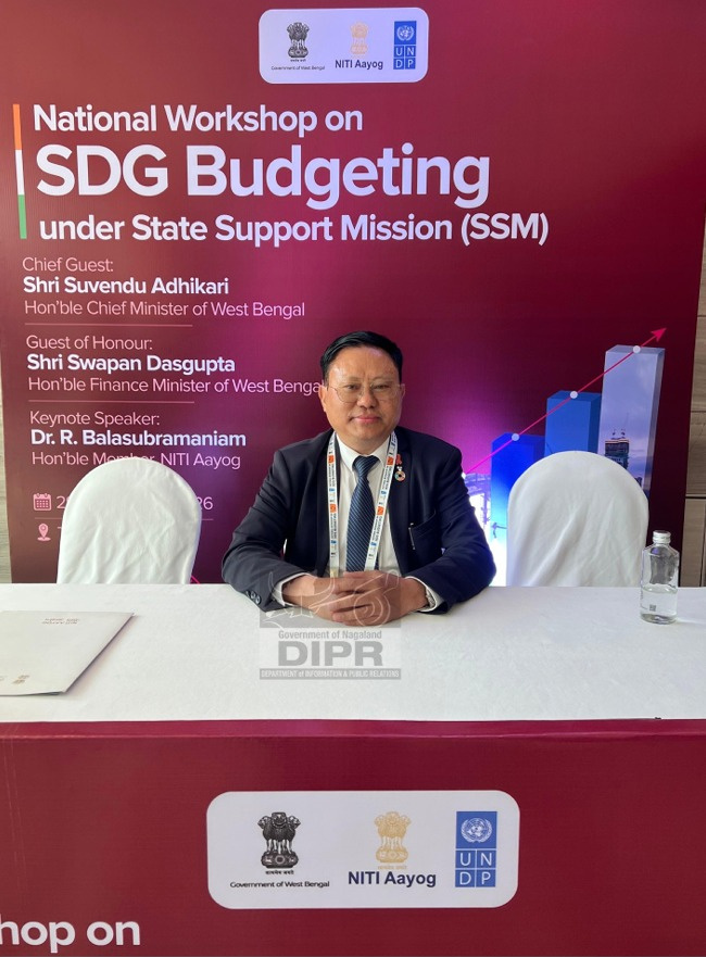 KIKHETO HIGHLIGHTS NAGALAND-SPECIFIC CHALLENGE AT NITI AAYOG'S NATIONAL WORKSHOP ON SDG BUDGETING IN KOLKATA