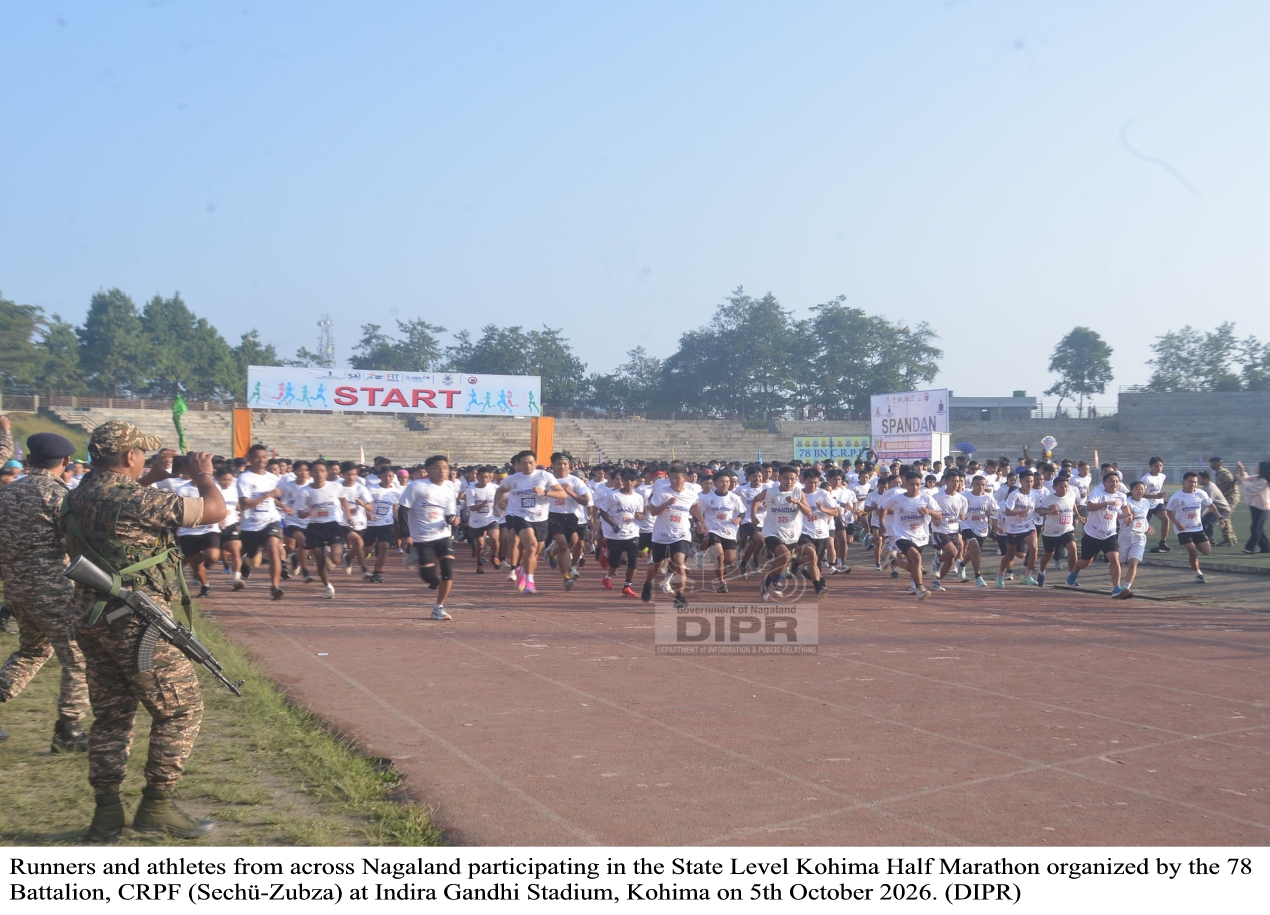STATE LEVEL HALF MARATHON HELD AT KOHIMA