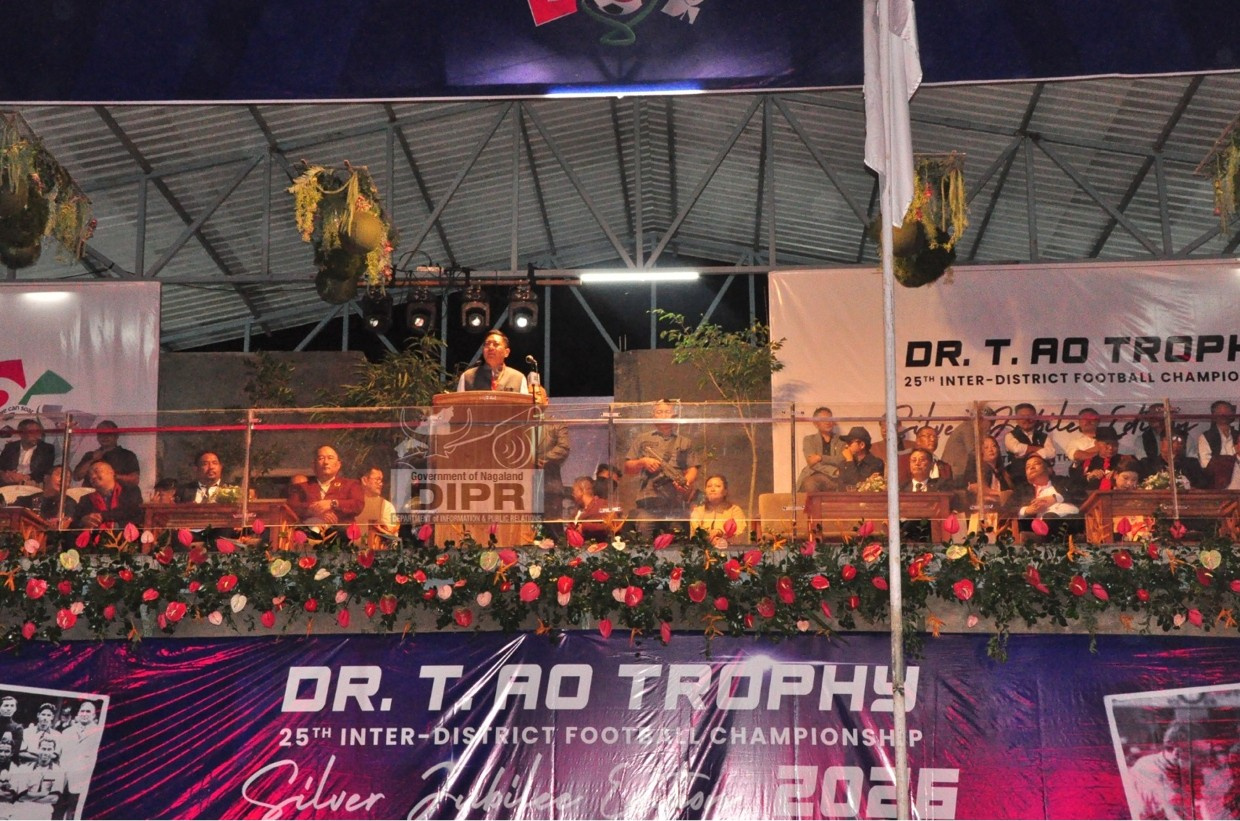 25TH SILVER JUBILEE EDITION OF DR. T AO INTER-DISTRICT FOOTBALL TROPHY KICKED OFF AT UNGMA, MOKOKCHUNG