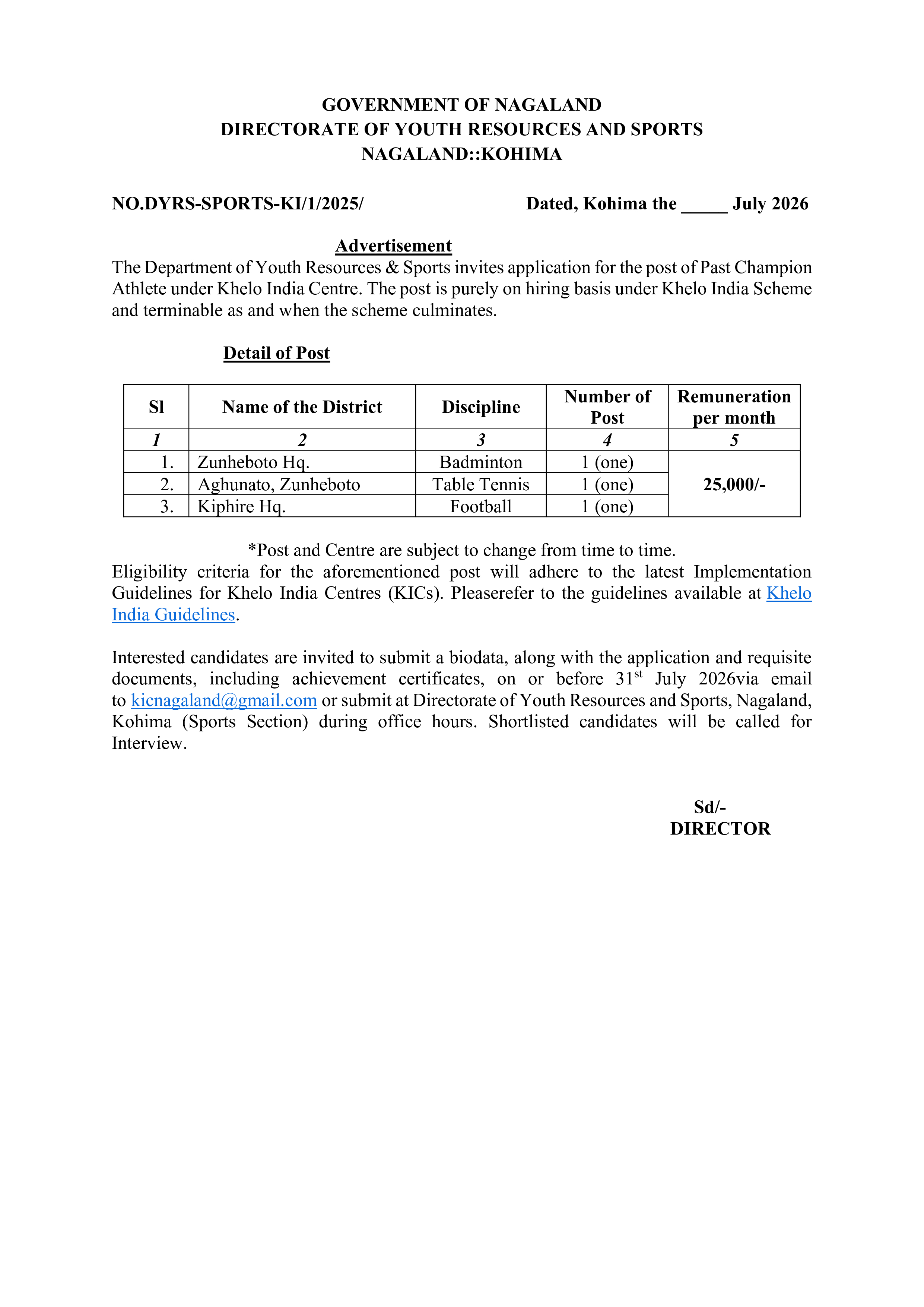 Advertisement: YRS
