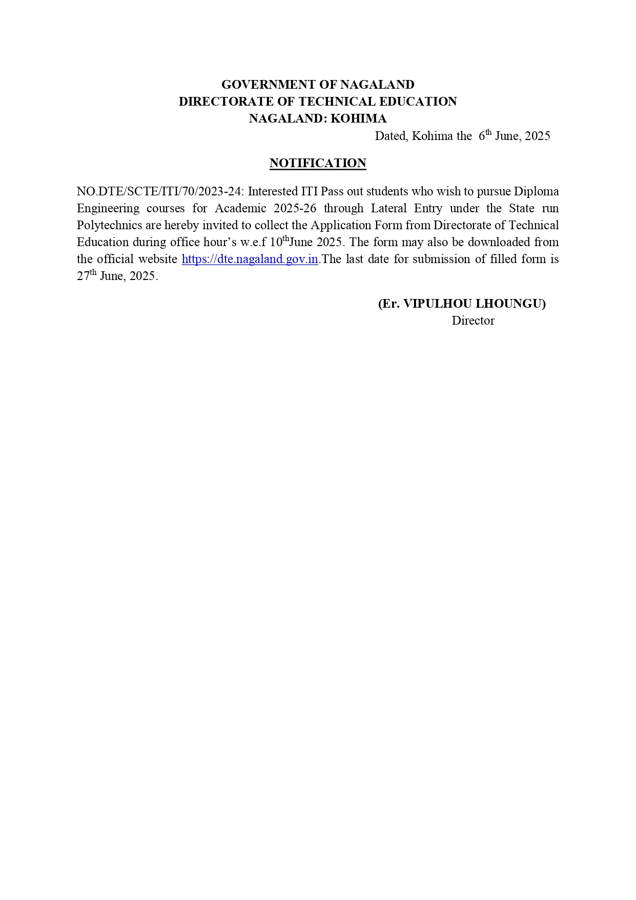 Notification-Technical-Education