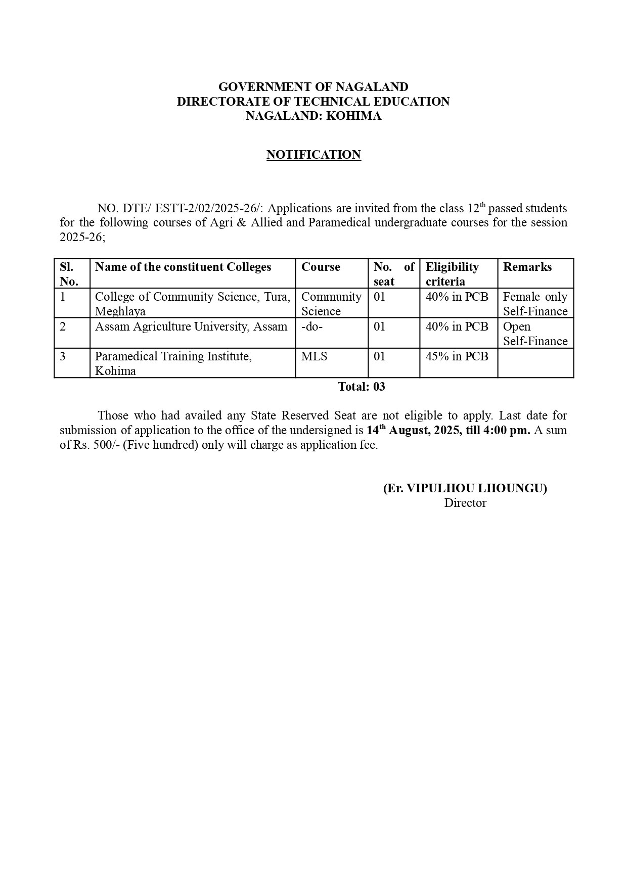 Notification-technical-education