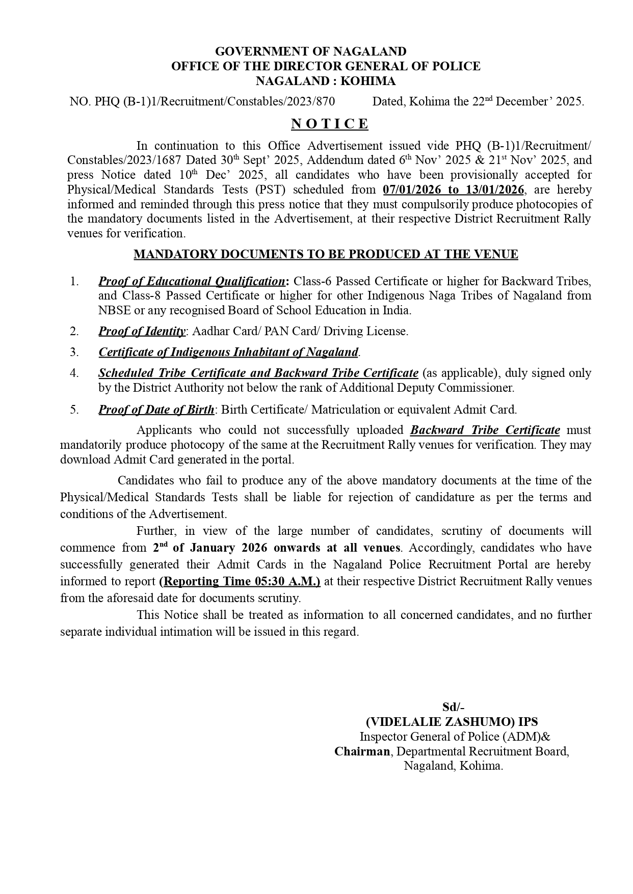 Notice_Police_Department