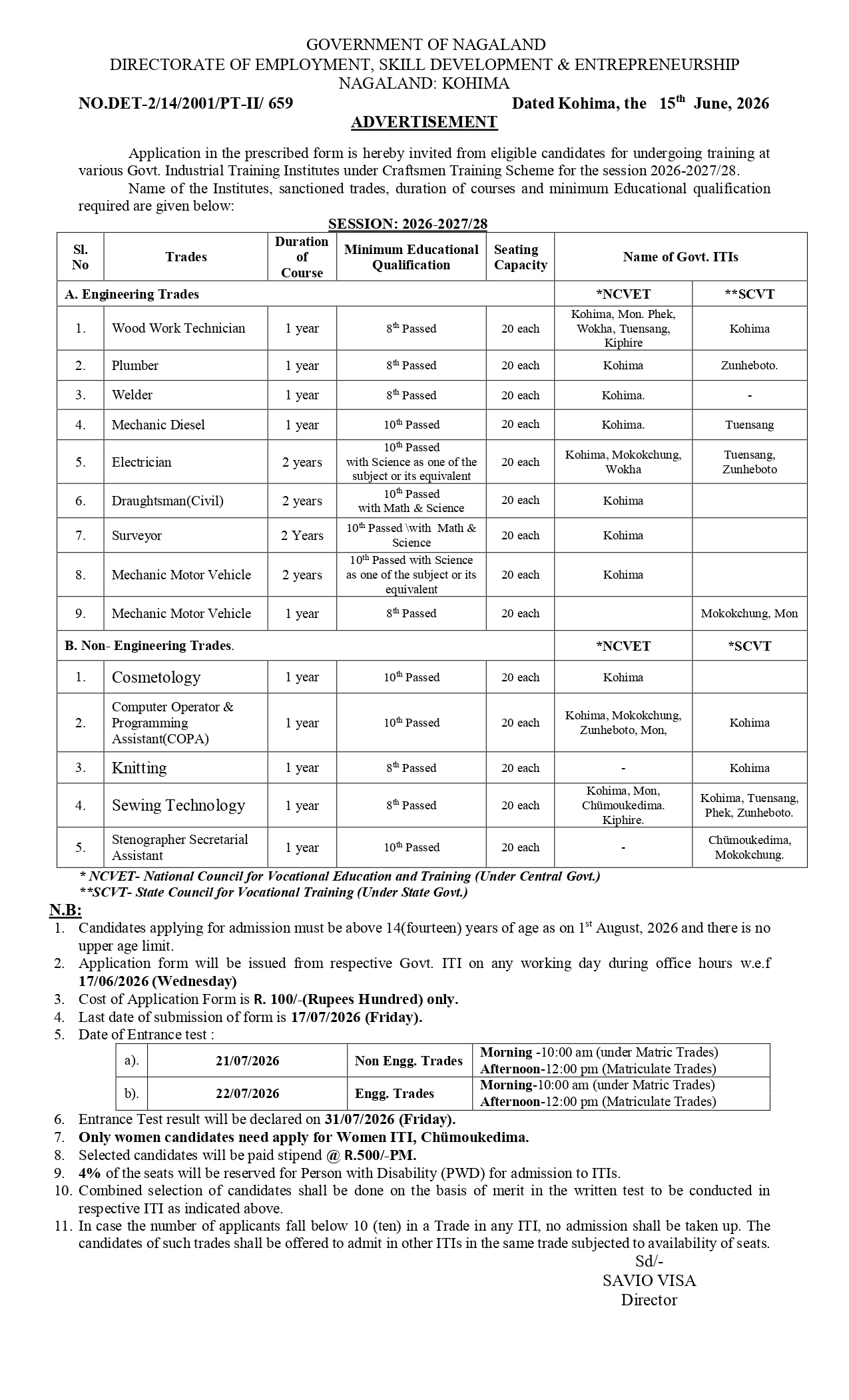 Advertisement: Employment and Skills