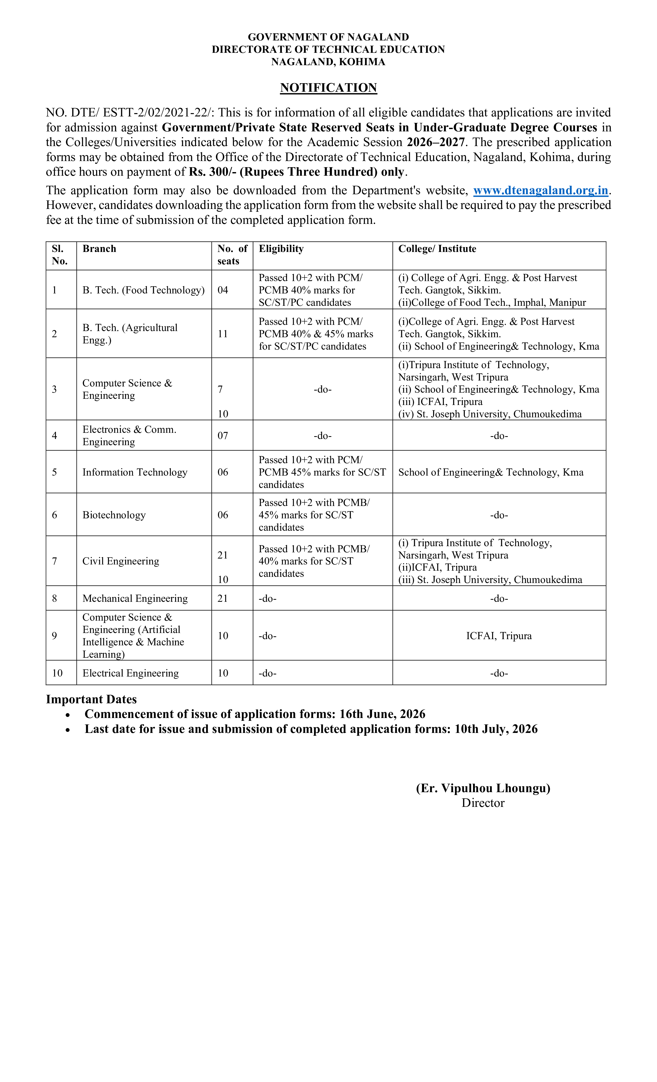 Technical education advertisement