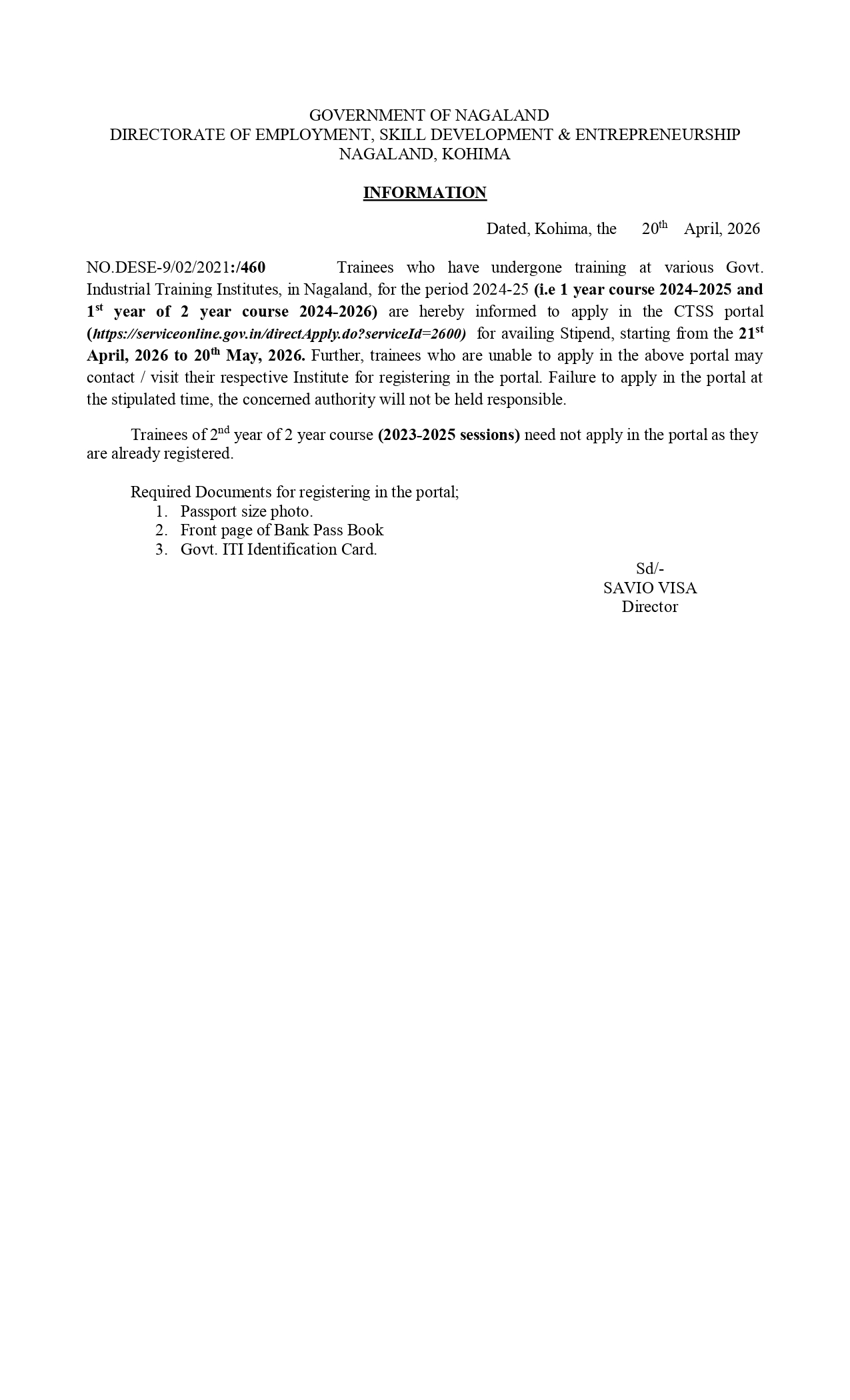 Information: Employment & Skills