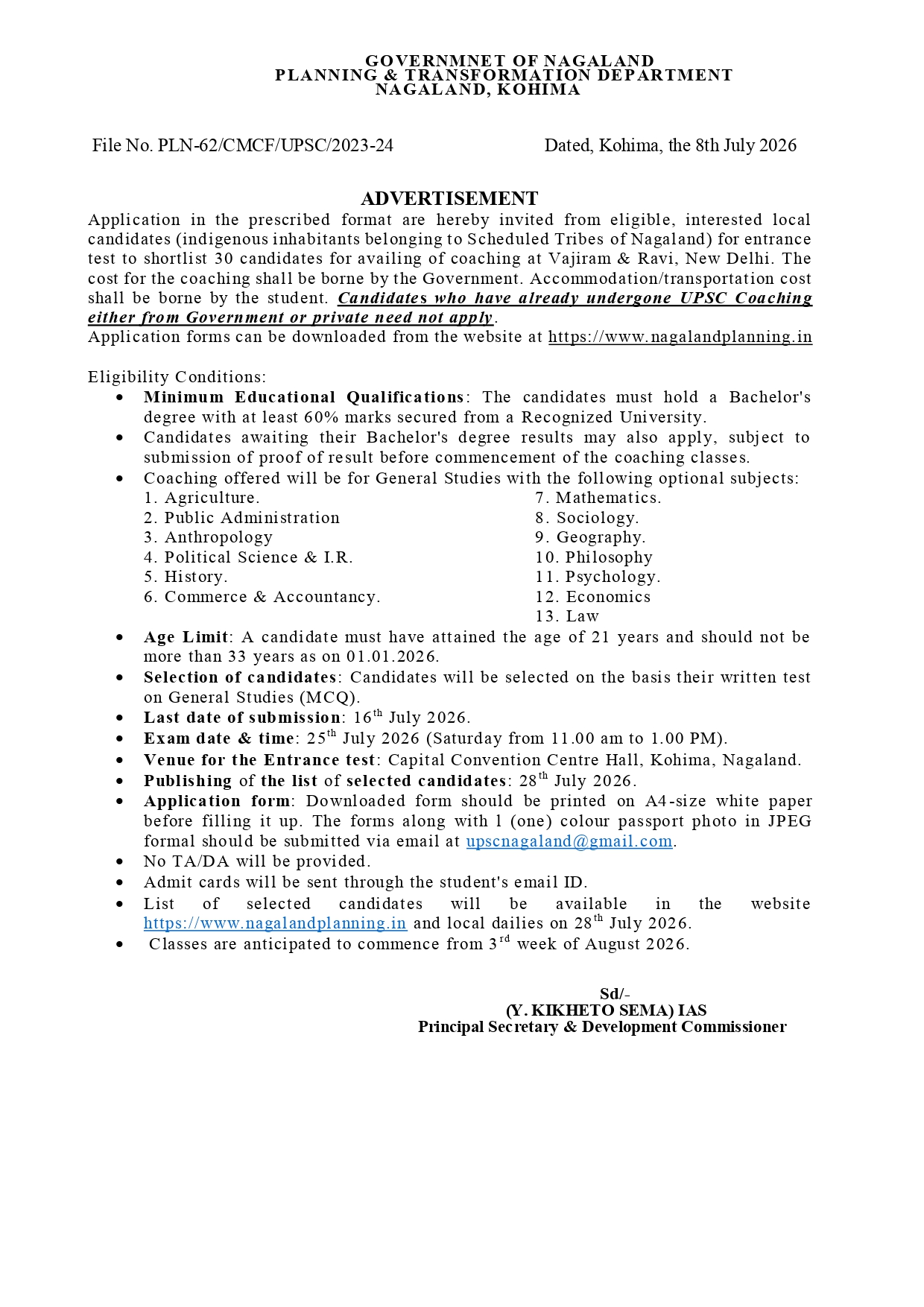 Advertisement: Planning & Transformation