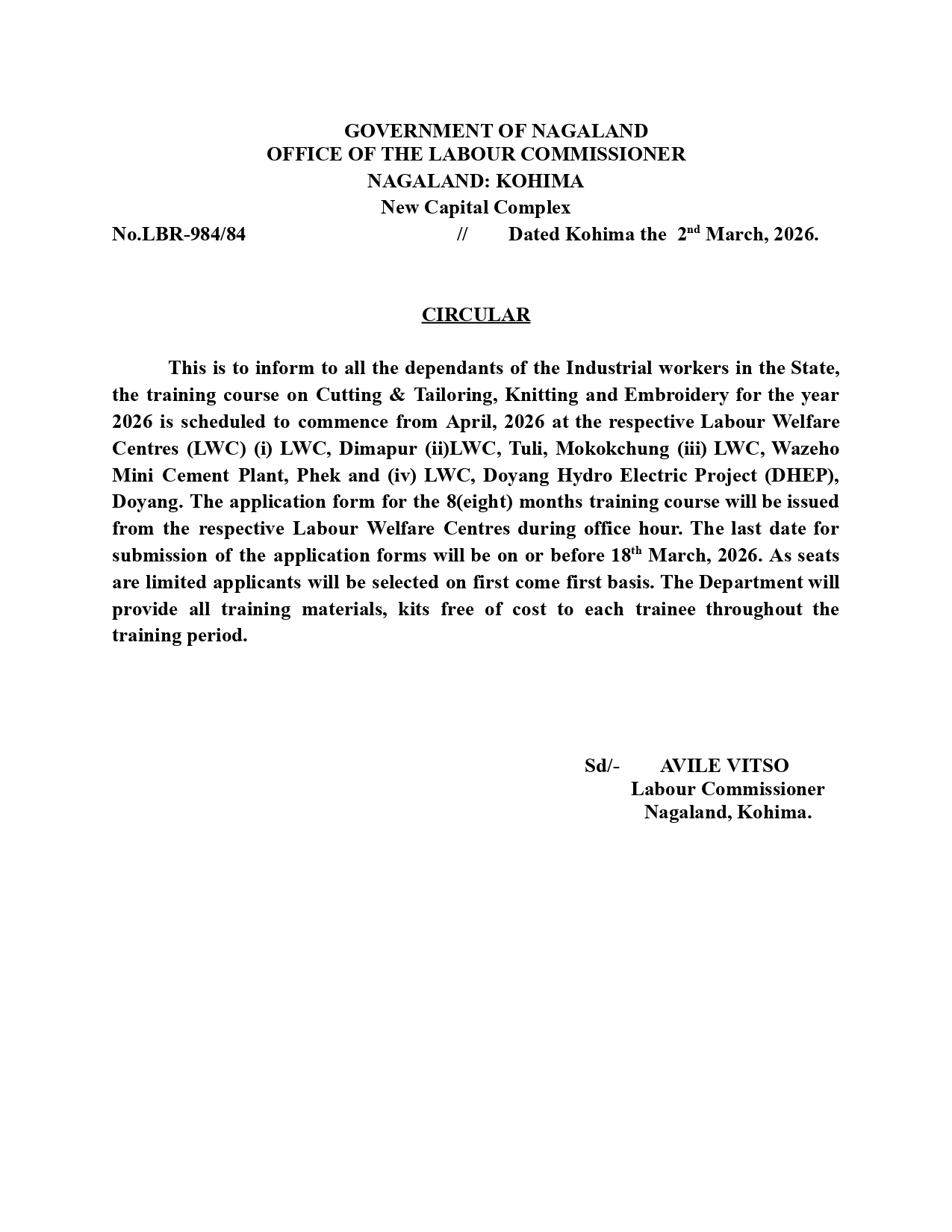 Circular-Labour-Commissioner