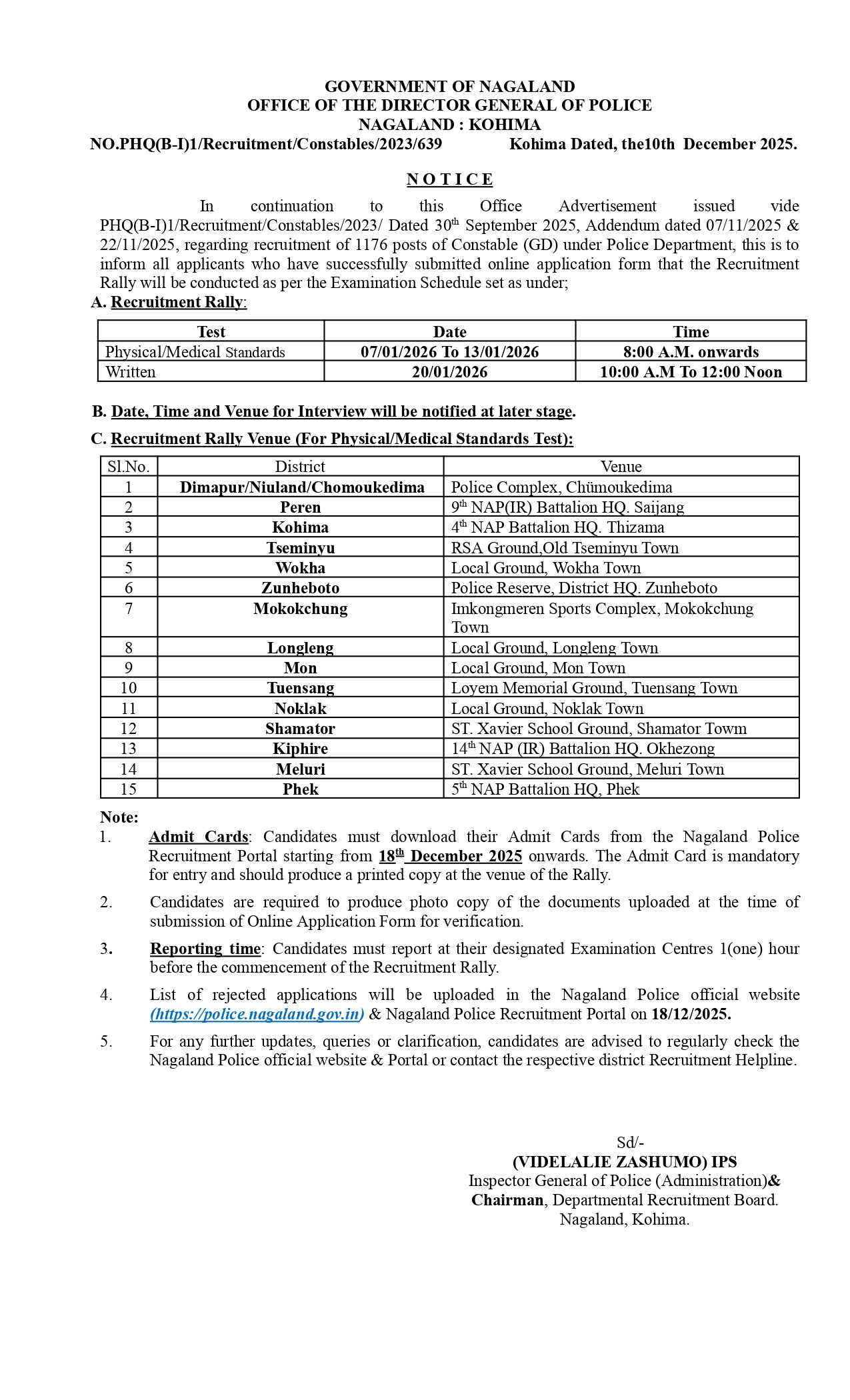 Notice-Police-Department