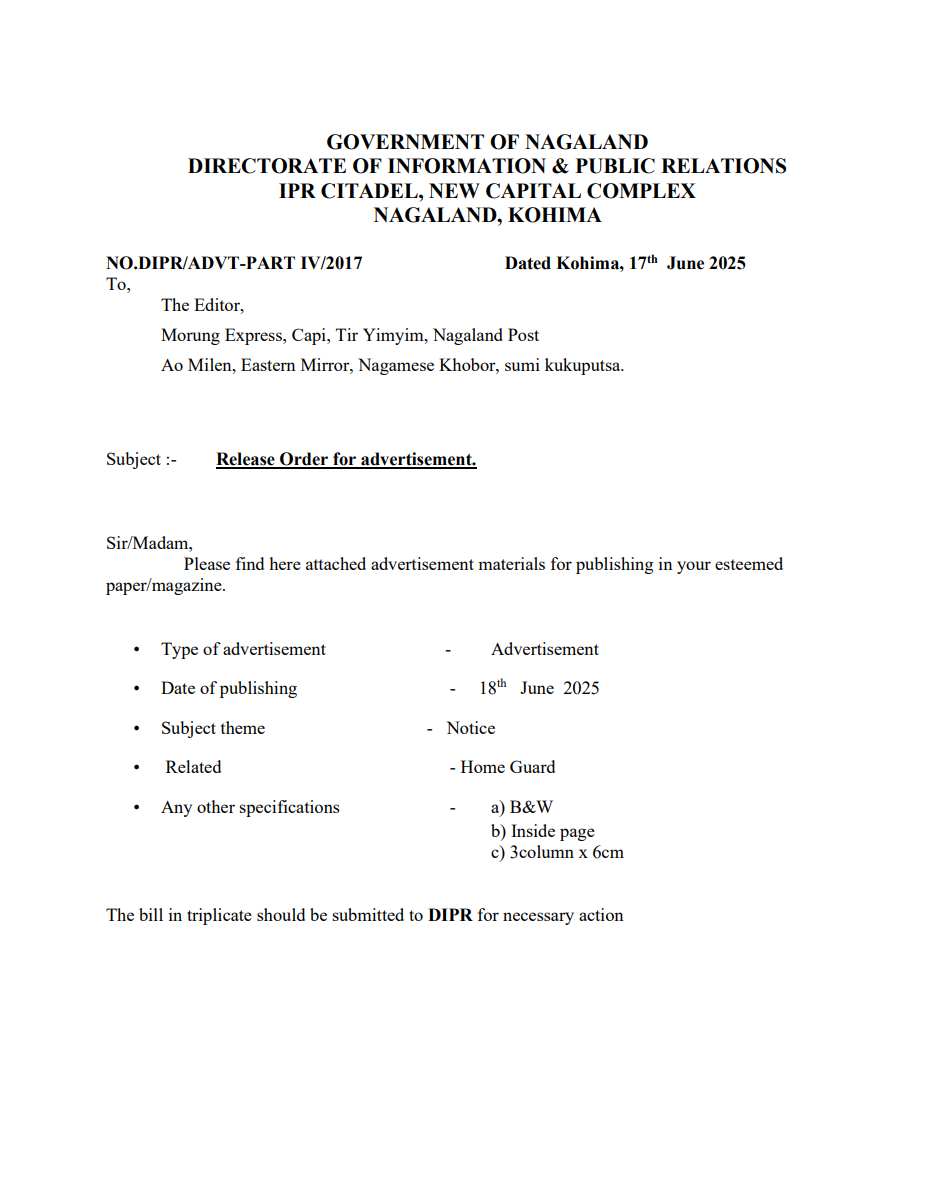 Notice: Home Guard