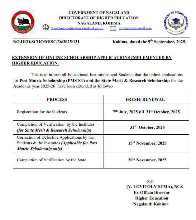 Notification: Technical education