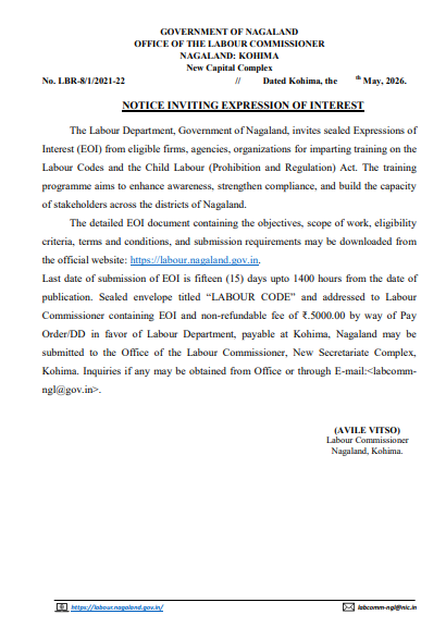 EOI: labour commissione