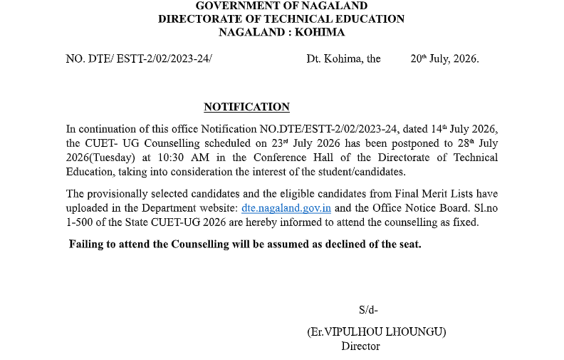 Notification Technical Education