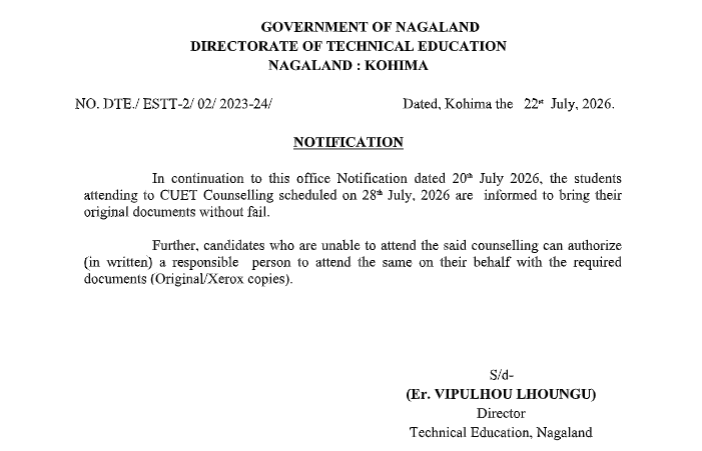 Notification Technical Education