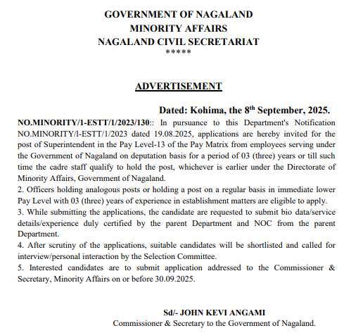 Advertisement: Minority Affairs