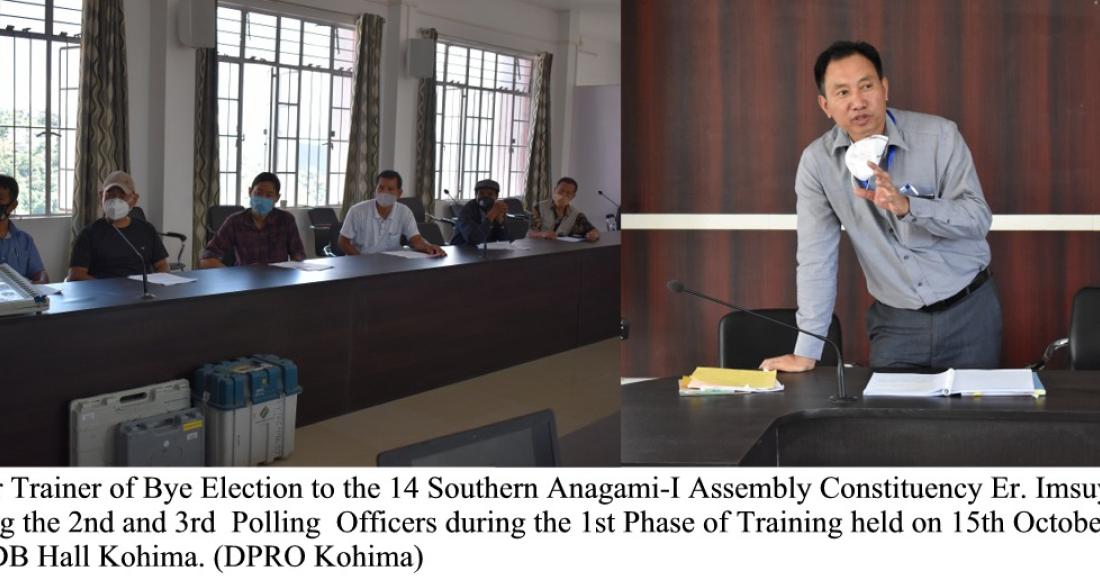 1ST PHASE OF TRAINING FOR 2ND AND 3RD POLLING OFFICERS AT KOHIMA