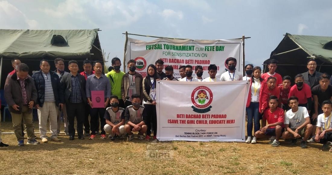 BLOCK FUTSAL TOURNAMENT CUM FETE DAY FOR SENSITIZATION ON BBBP HELD AT TENING