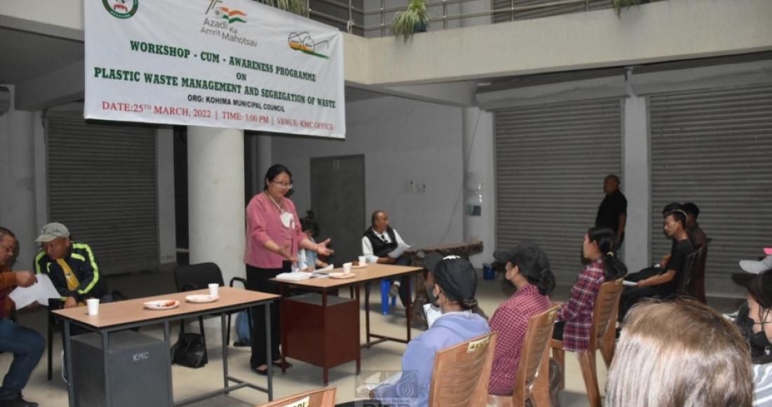 AWARENESS PROGRAMME ON PLASTIC WASTE MANAGEMENT AND SEGREGATION OF WASTE HELD AT KOHIMA