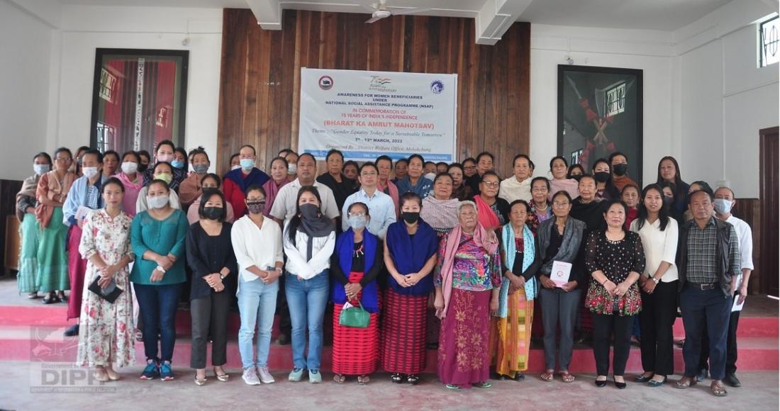  AWARENESS PROGRAMME FOR WOMEN BENEFICIARIES UNDER NSAP HELD AT MOKOKCHUNG   